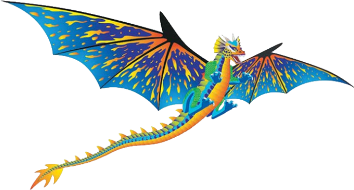 3d Supersized Dragon Kite - Brainstorm Dragon Windnsun 3-d Nylon Kite, 76 (728x728), Png Download