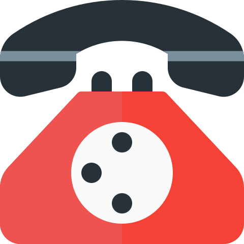 Rotary-phone - Icon Phone Flat Png (480x480), Png Download