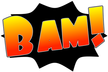 Ka Pow Comic Sound Effect Bubbles Messages Sticker - Comic Book (450x300), Png Download