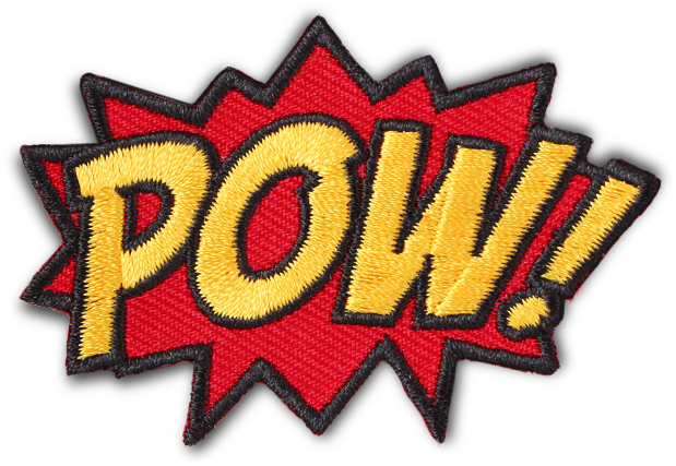 Pow Comic Patch - Letrero Comic (709x709), Png Download