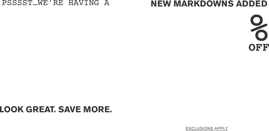 Aeropostale 30% Off Clearance - New Typography (946x462), Png Download