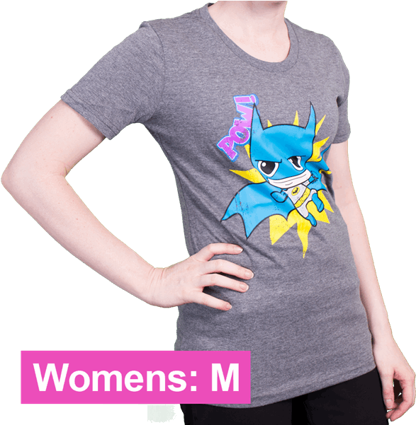 Batman Pow Women's T-shirt - Batman (600x600), Png Download