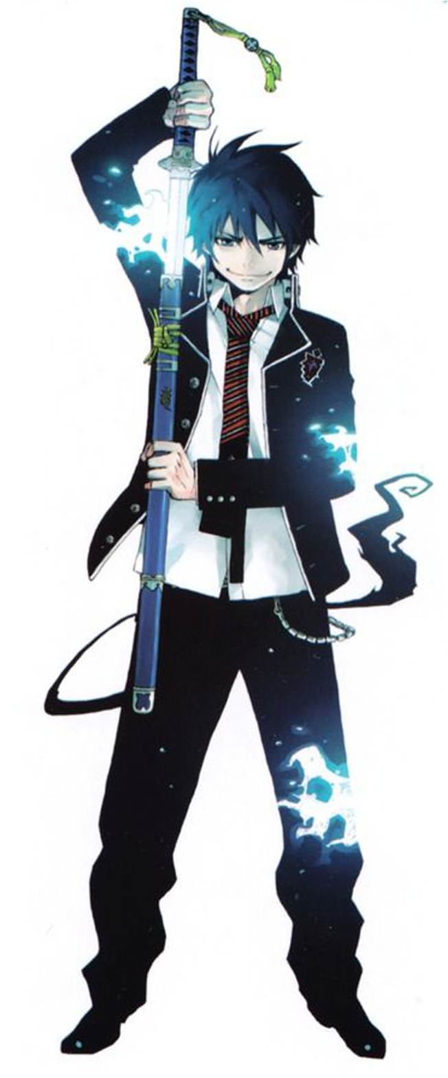 Espada De Satã - Okumura Rin Ao No Exorcist (1140x1568), Png Download