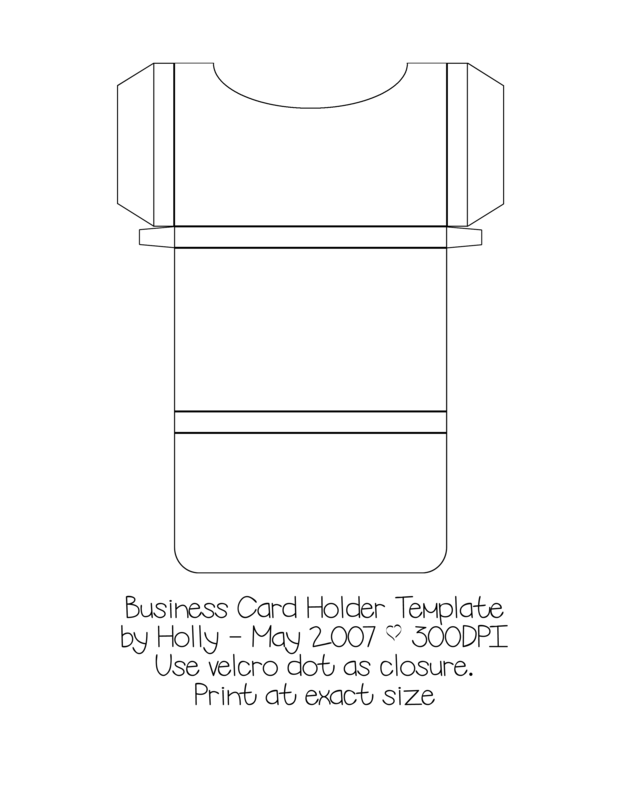 Business Card Holder Template Craft Images, Business - Paper Card Holder Template (618x800), Png Download