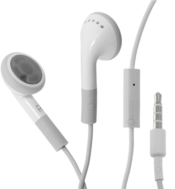 Apple Earphones Stereo Headset With Mic (600x600), Png Download