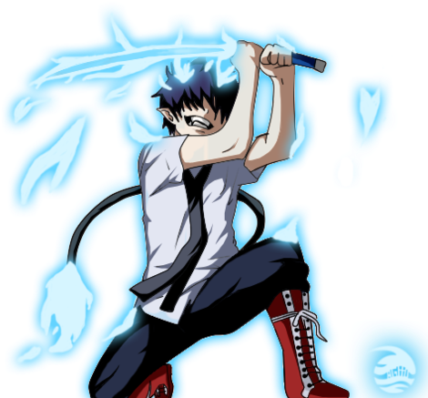 Anime, Fanart, And Ao No Exorcist Image - Rin Okumura Clear Background (500x607), Png Download