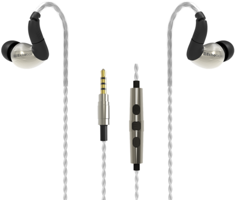 Echobox Nomad N1i Titanium In-ear Headphones - Nomad, Manhattan (480x397), Png Download