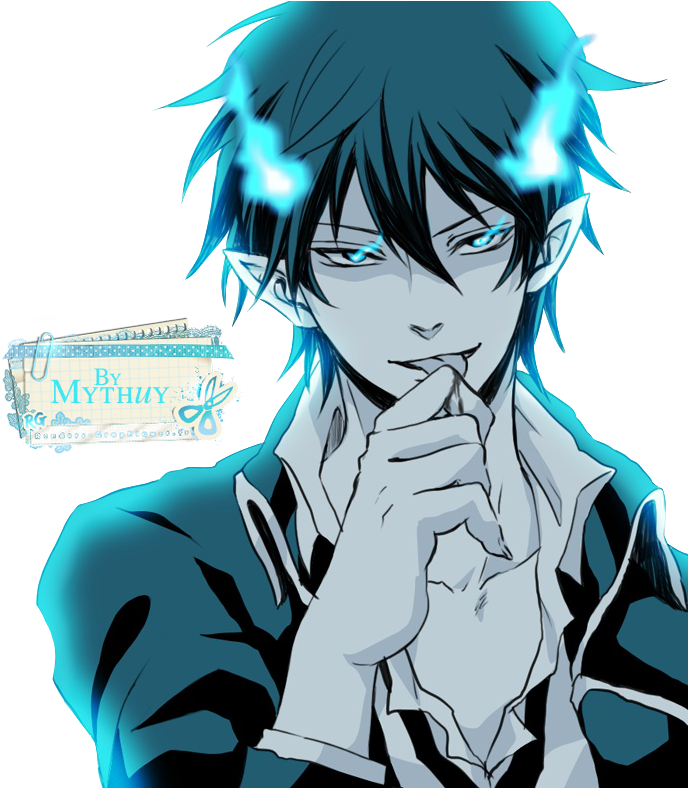 Ao No Exorcist Rin Okumura School Uniform Cosplay Costume - Hot Blue Exorcist Rin (700x787), Png Download