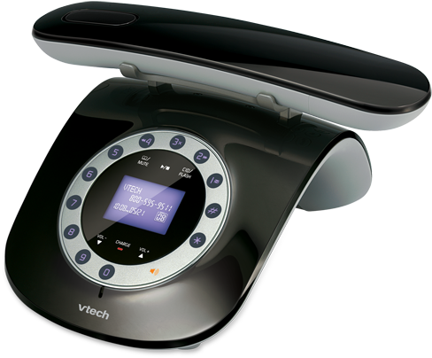 Inspired By The Classic Corded Rotary Telephone Design, - Vtech Retro Phone (500x500), Png Download