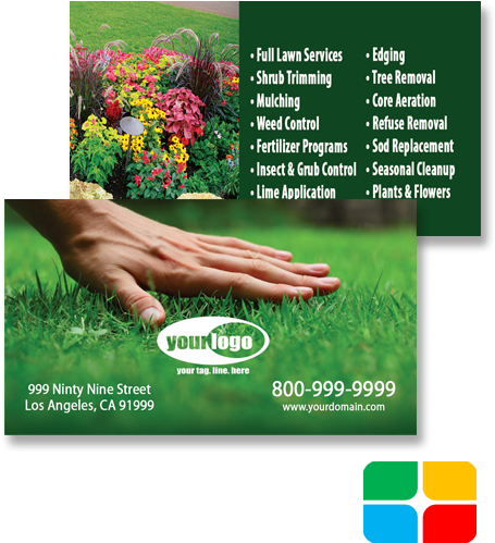 Landscaping Business Cards Landscape Business Cards - 1000 Pcs Lawn Seeds Tall Fescue Grass Low Maintenance (495x705), Png Download
