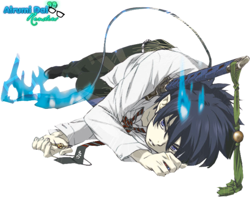 Rin Okumura Blue Exorcist - Rin Okumura (500x397), Png Download