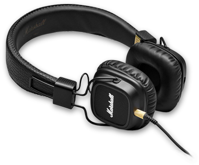 Marshall Mid Bt Headphones - Marshall Major Ii Bluetooth Headphone (536x479), Png Download