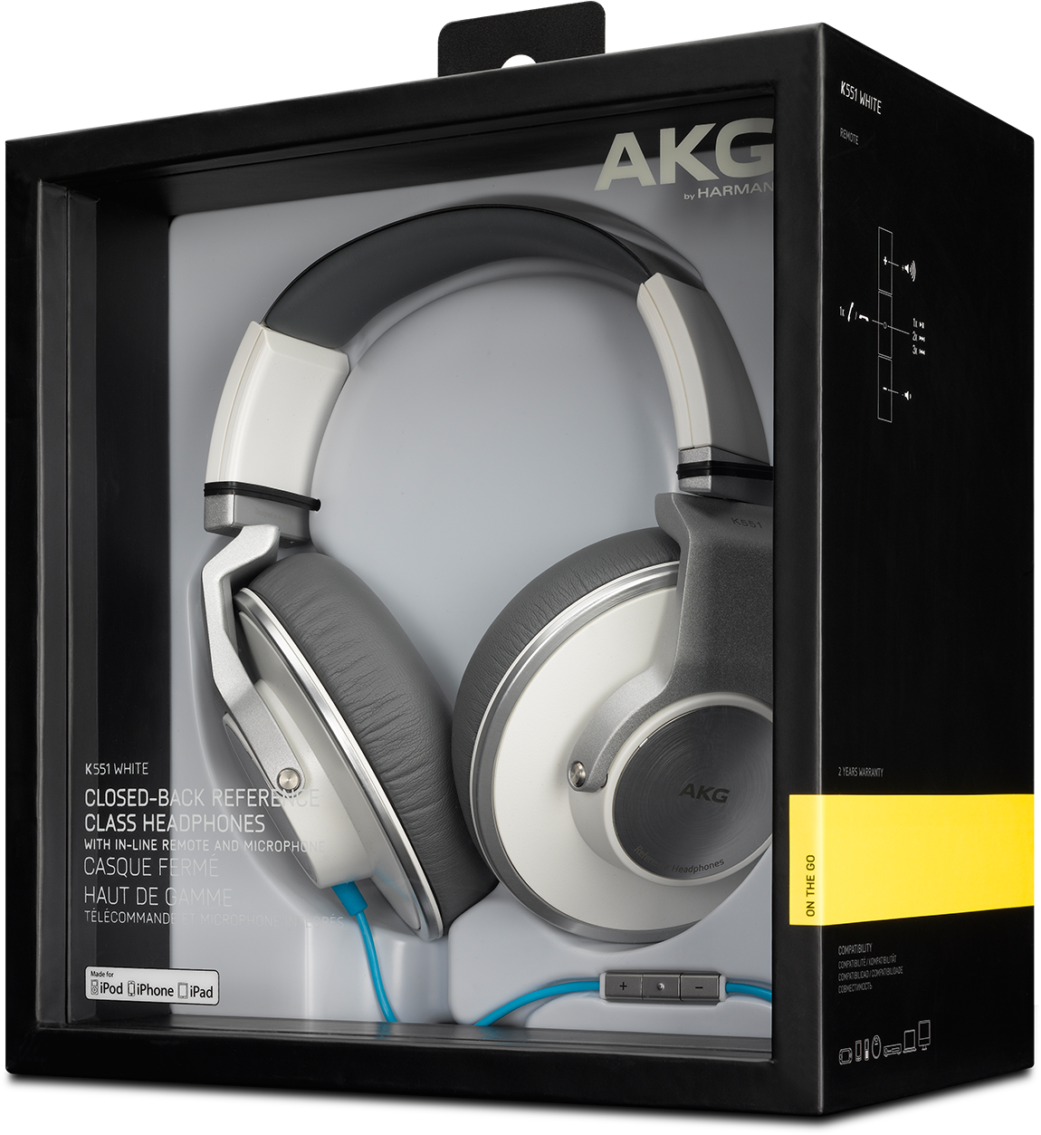 Spec Sheet - Akg K551 Headset (1606x1606), Png Download