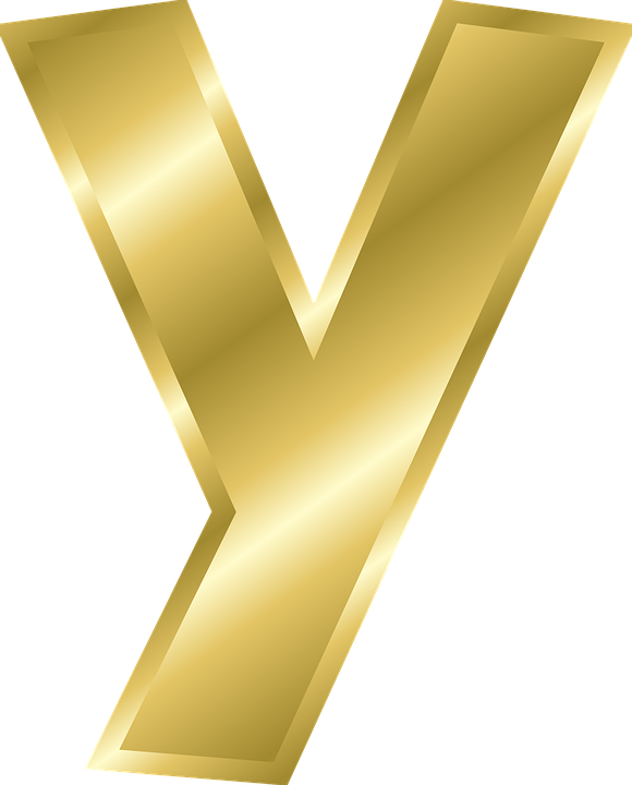 Alphabet Letters Y Printable Letter Y Alphabets - Letter Y Gold Design (580x720), Png Download