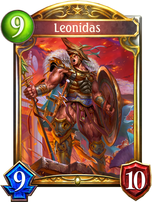 Unevolved Leonidas Evolved Leonidas - Shadowverse Cards Azazel (536x698), Png Download