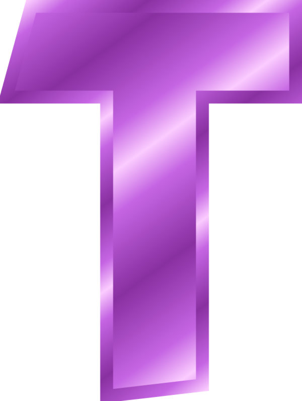 Large Alphabet Letter Clipart - T Bubble Letter Color (600x796), Png Download