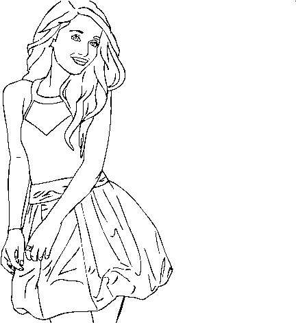 Ariana Grande Coloring Page - Para Pintar De Ariana Grande (600x470), Png Download