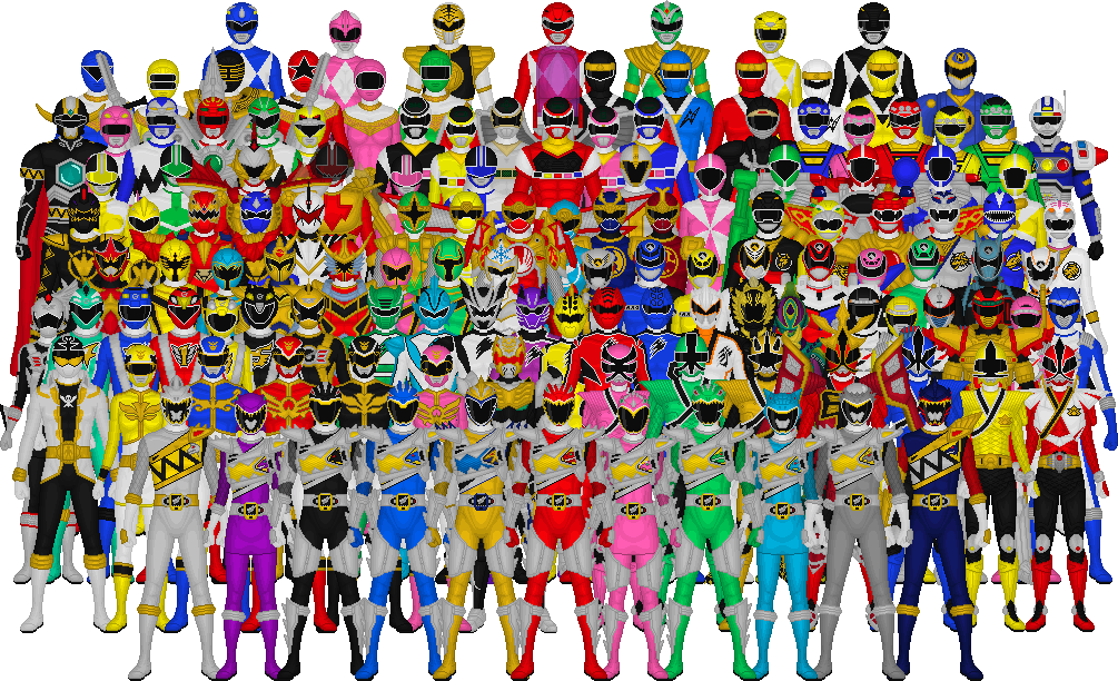 The Long Legacy Of - All Power Rangers (1005x612), Png Download