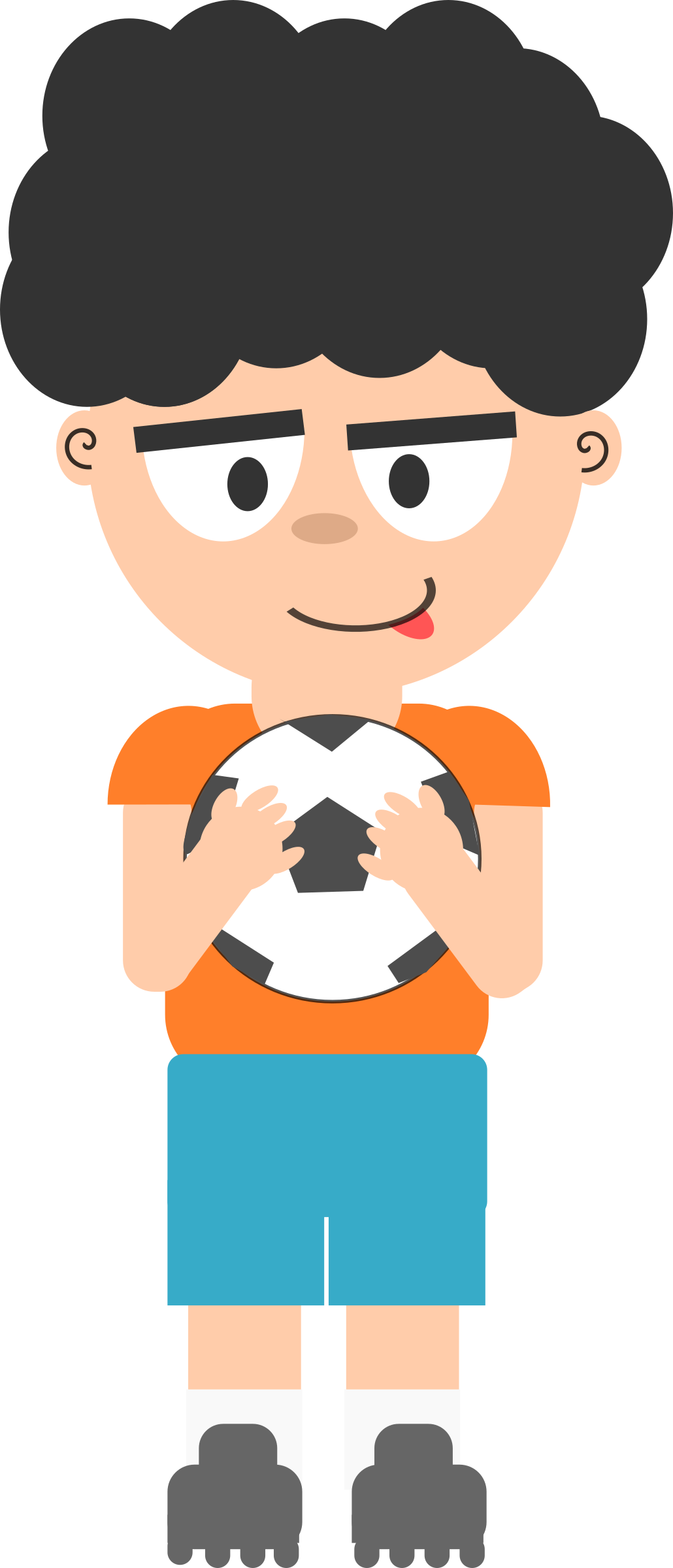 This Free Icons Png Design Of Cartoon Soccer Guy (1030x2400), Png Download