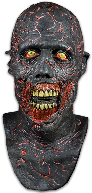 The Walking Dead Charred Walker Halloween Face Mask - Walking Dead Charred Zombie (436x639), Png Download