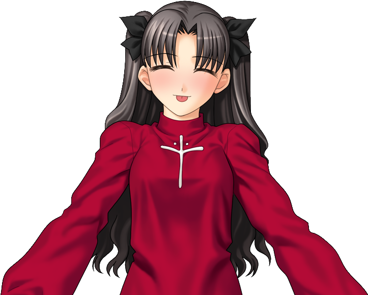 I Love You - Rin Tohsaka Fate Sprites (732x585), Png Download