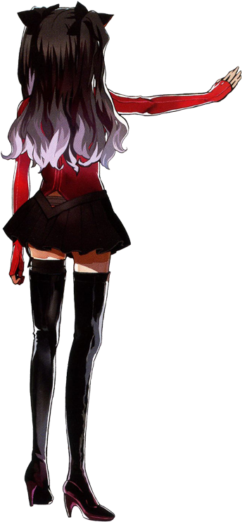 Fate Extra Rin (350x752), Png Download
