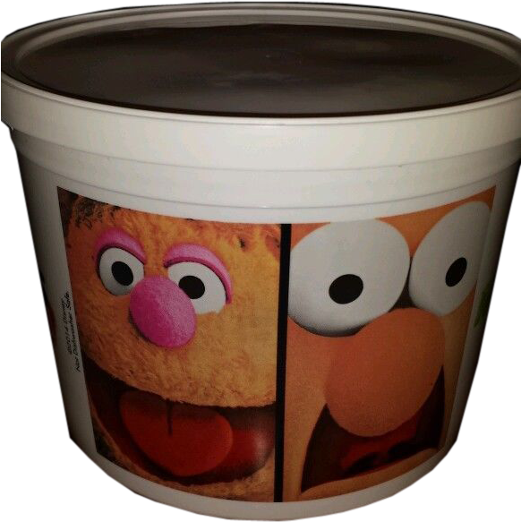 Certain Theaters Carried This Popcorn Bucket Prior - Cartoon (581x718), Png Download