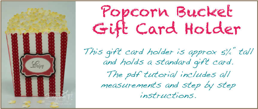 Stampin Up Stamping T Popcorn Bucket Tutorial - Gift Im Atelier By Gabriele Baier-jagodzinski 9783842362765 (860x388), Png Download