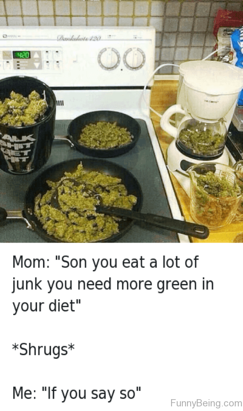 Son You Eat A Lot Of Junk - Dagga Jokes South Africa (473x800), Png Download