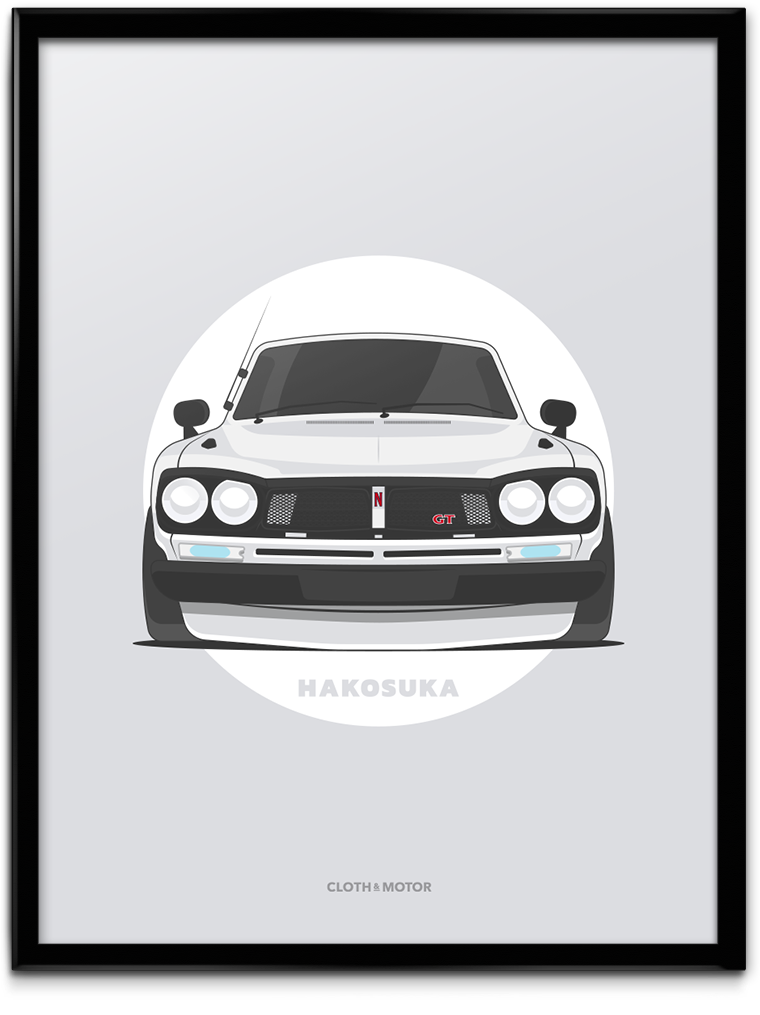 Hakosuka Gtr 18 X 24 Poster Nissan Skyline, Jdm, Rally, - Datsun Gtr Drawing (839x1118), Png Download