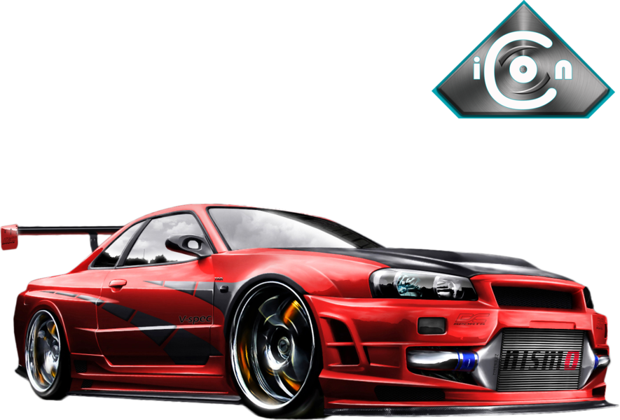Share This Image - Nissan Skyline Tuning Png (885x600), Png Download