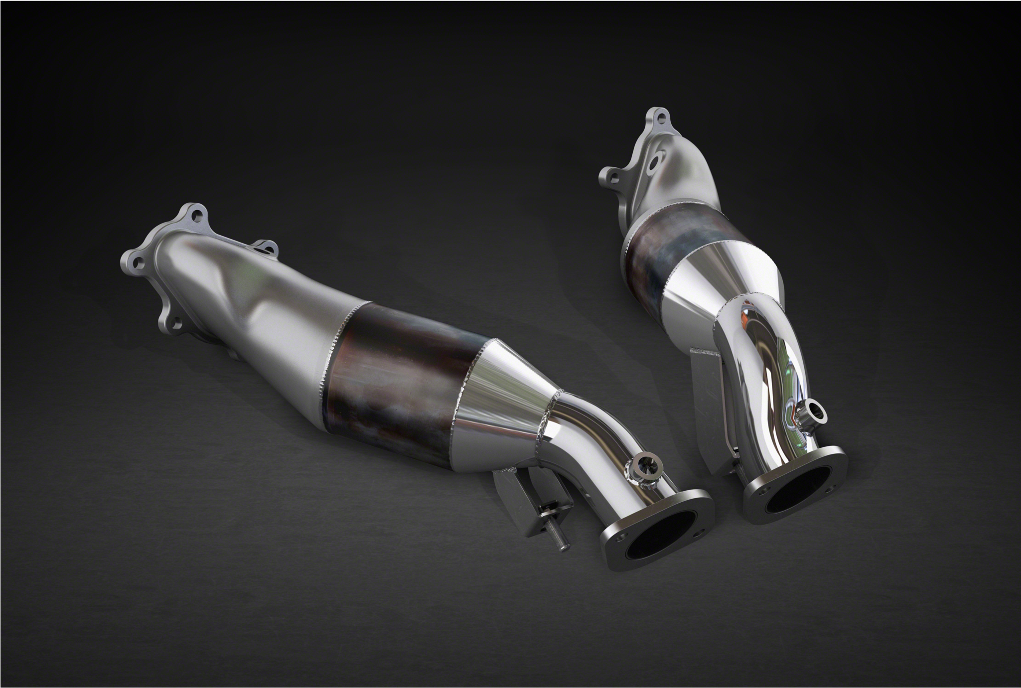 Nissan Gtr Mk3 Downpipes With Sports Cats 200 Cell - Capristo Nissan Gtr Mk3 2012-on Down Pipes (l/r) With (2048x2048), Png Download