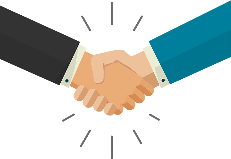 Handshake - Shaking Hands (753x527), Png Download