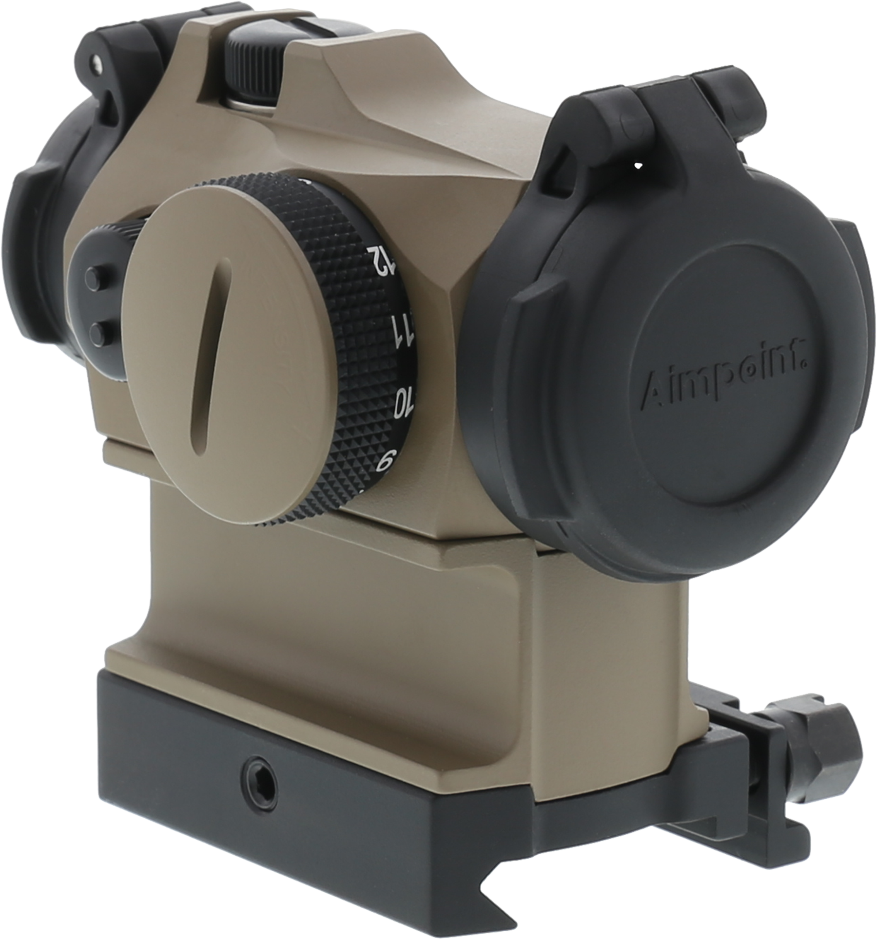 Aimpoint Micro T-2 Flat Dark Earth Red Dot Sight - Red Dot Sight (2008x2008), Png Download