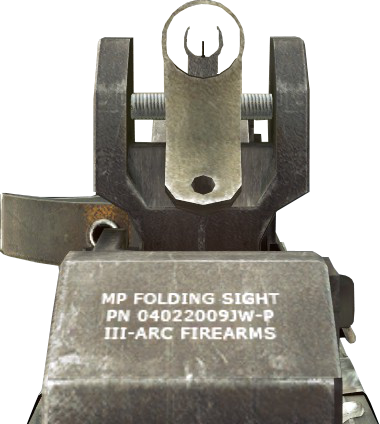 Reflex / Red Dot - Black Ops 1 Iron Sights (380x424), Png Download