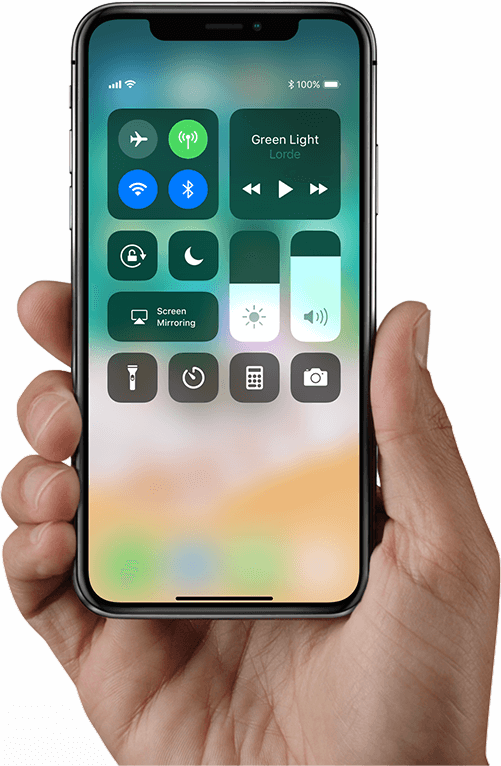 Iphone X Intuitive Gestures - Iphone X In Hand (501x766), Png Download