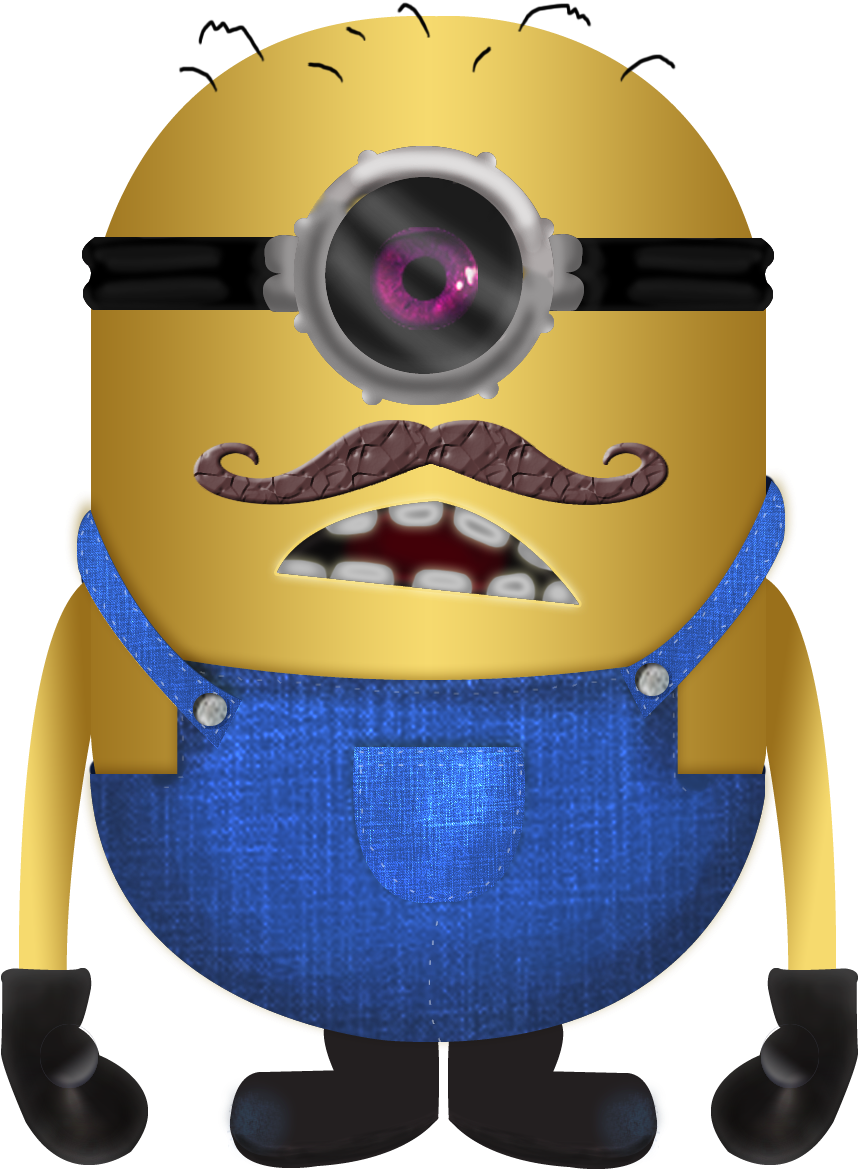 Illustration Of An Evil Minion - Evil Yellow Minion (1200x1200), Png Download