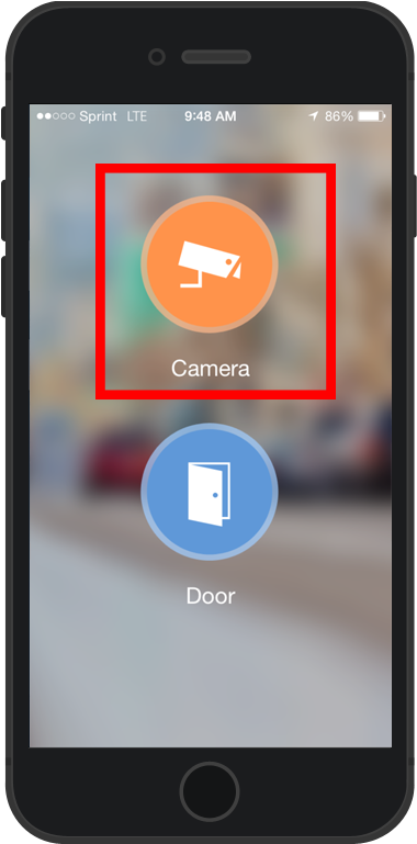 After The Startup Screen, Tap On Camera - Iphone (506x768), Png Download