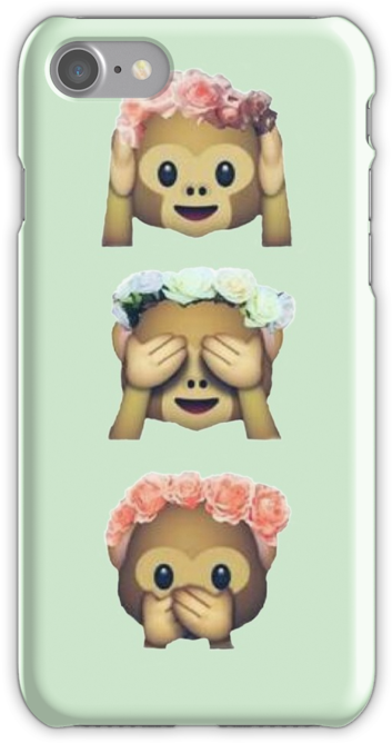 "see No Evil Monkey Emoji Hipster F - Emoji Wearing A Crown (500x667), Png Download