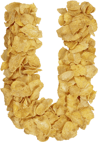 Corn Flakes Font - Potato Chip (595x595), Png Download