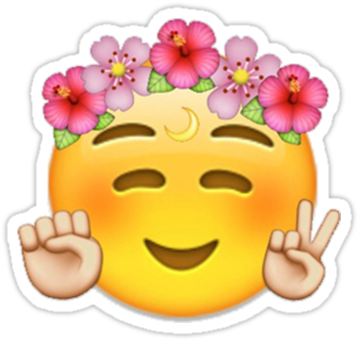 Crown Emoji - Peace Emoji (375x360), Png Download