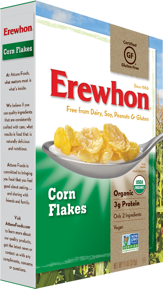 Erewhon Cereals Web Cornflakes - Erewhon Organic Raisin Bran Cereal - 15 Oz Box (800x985), Png Download
