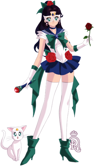 Rose Tornado, Terra Earth Explosion Sailor Earth Is - Sailor Uranus (400x600), Png Download