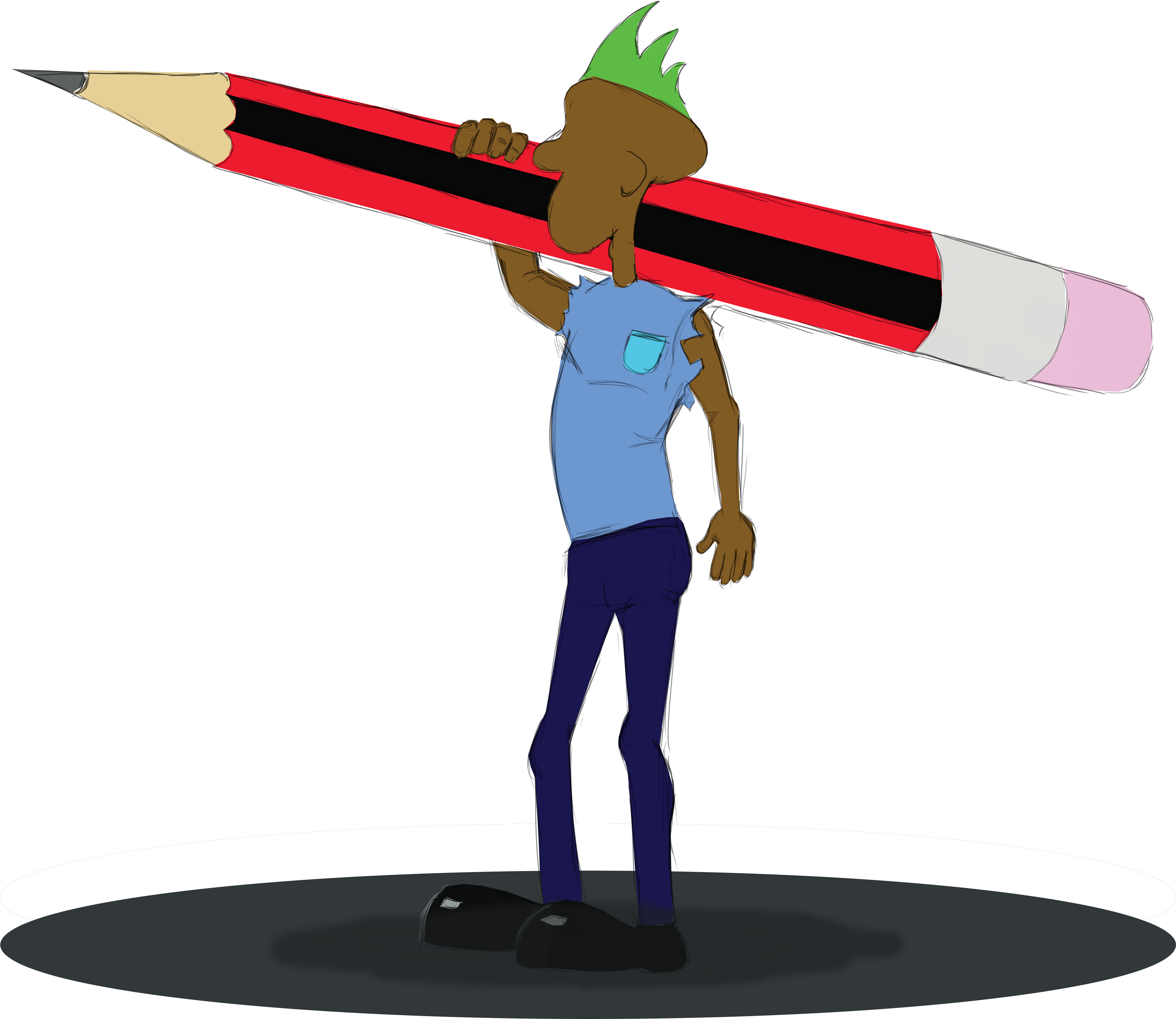 Kuria Owiti - Cartoon (5390x4590), Png Download