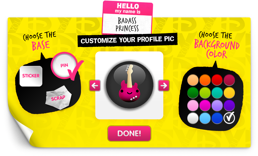 Cute Customizable Profile Pictures Designed For Disney - Circle (1400x700), Png Download
