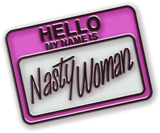 Nasty Woman Pin Animation - Parallel (600x530), Png Download