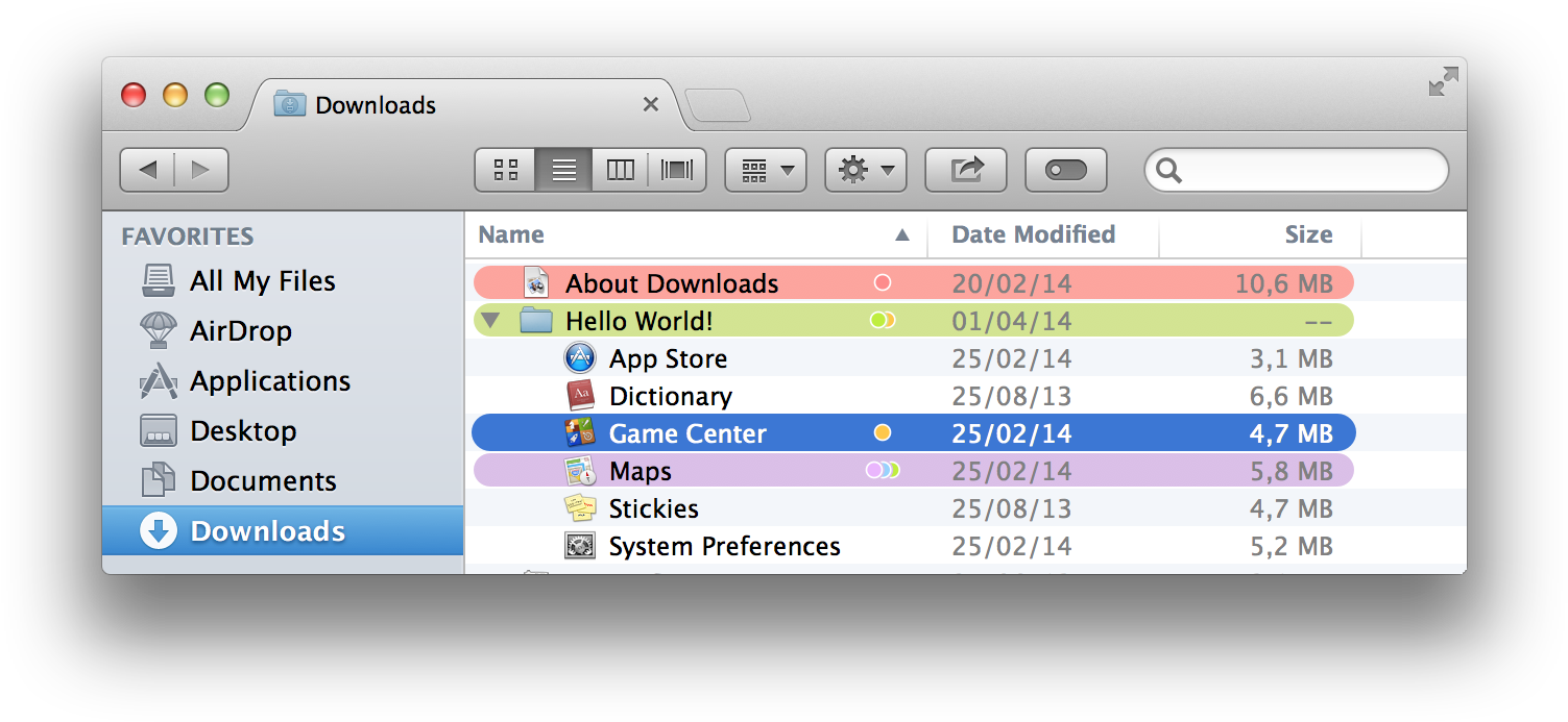Colored Labels In List View - Listview Label (1536x724), Png Download