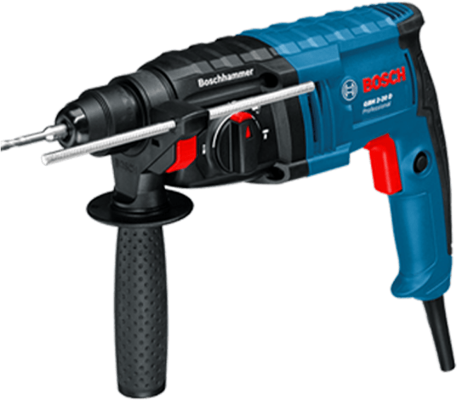 Bosch Gbh220d1ac 230v Sds 3 Mode Rotary Hammer Drill (769x865), Png Download