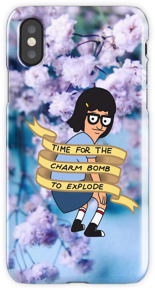 Tina Belcher Bobs Burgers Charm Bomb Iphone X Snap - Cartoon (750x1000), Png Download