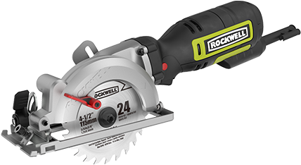4-1/2" Compact Circular Saw - Rockwell Rk3441k Compact Circular Saw Kit (500x500), Png Download
